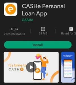 cashe personal loan app se loan kaise le
